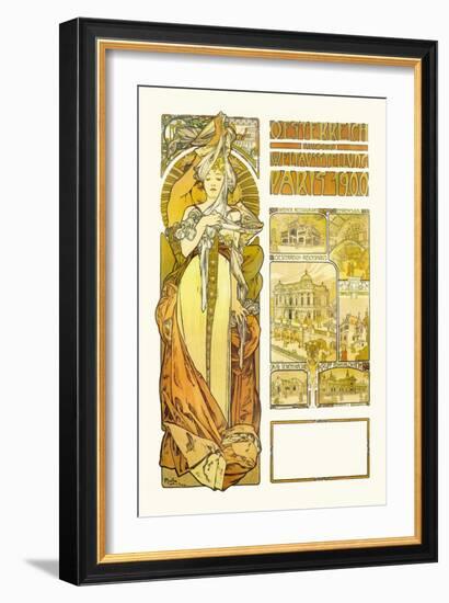 Austria: 1900-Alphonse Mucha-Framed Art Print