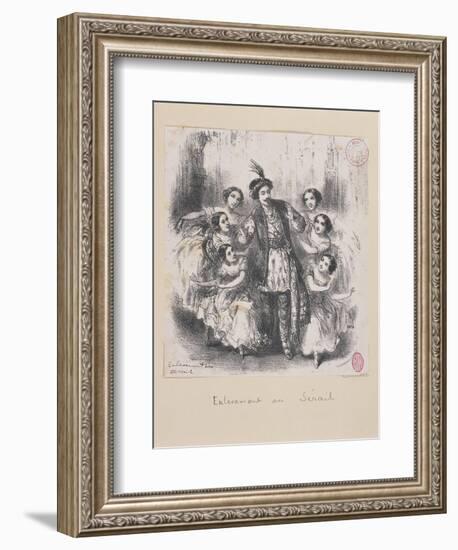 Austria, a Scene from the Opera the Abduction from the Seraglio-null-Framed Giclee Print