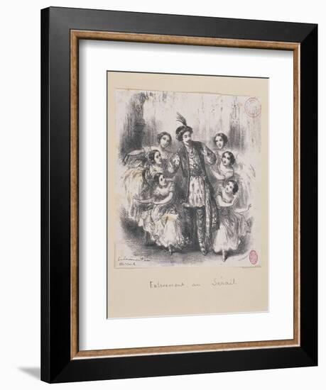 Austria, a Scene from the Opera the Abduction from the Seraglio-null-Framed Giclee Print