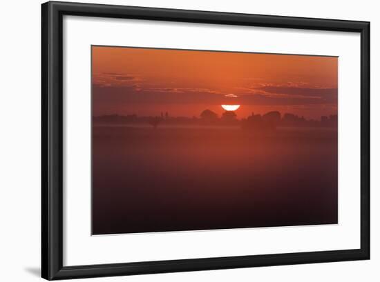 Austria, Burgenland, Neusiedlersee (Lake), Fertš National Park, Sunrise-Rainer Mirau-Framed Photographic Print