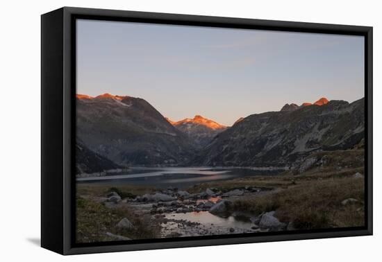 Austria, Carinthia, Malta valley, Kölnbreinspeicher (lake), Kölnbreinsperre (dam),-Simone Wunderlich-Framed Premier Image Canvas