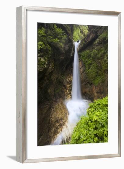 Austria, Carinthia, Ragga-Gorge, Waterfall, Rocks-Rainer Mirau-Framed Photographic Print