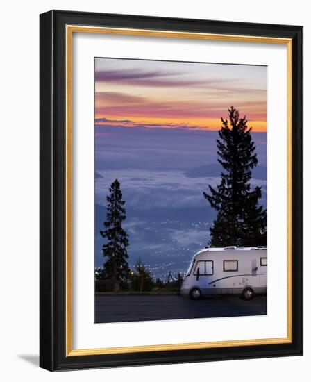 Austria, Carinthia, View from Dobratsch, Camper-Rainer Mirau-Framed Photographic Print