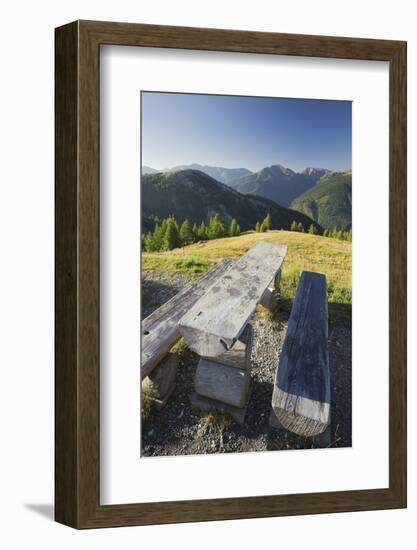 Austria, Carinthia, View from Eisentalhšhe on Plattnock and Klomnock-Rainer Mirau-Framed Photographic Print