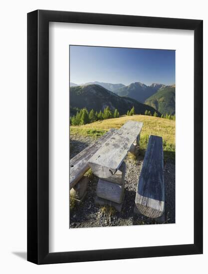 Austria, Carinthia, View from Eisentalhšhe on Plattnock and Klomnock-Rainer Mirau-Framed Photographic Print