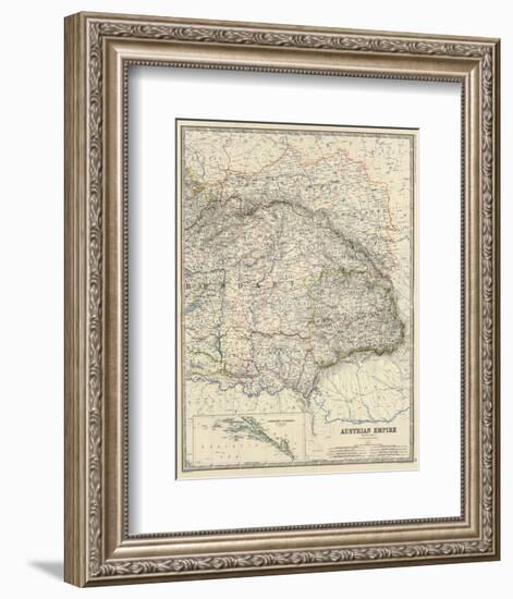 Austria East, c.1861-Alexander Keith Johnston-Framed Art Print