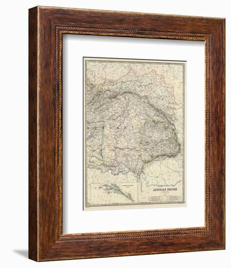 Austria East, c.1861-Alexander Keith Johnston-Framed Art Print