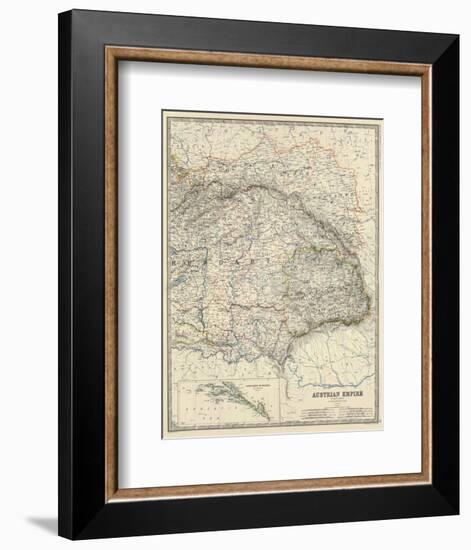 Austria East, c.1861-Alexander Keith Johnston-Framed Art Print