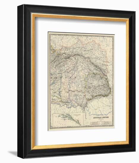 Austria East, c.1861-Alexander Keith Johnston-Framed Art Print