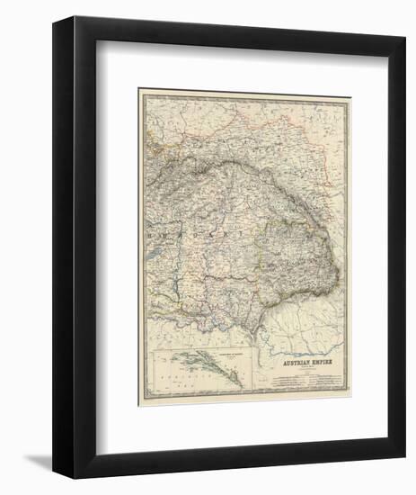 Austria East, c.1861-Alexander Keith Johnston-Framed Art Print