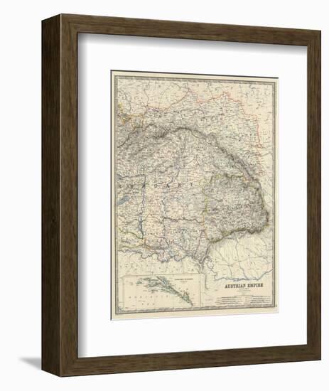 Austria East, c.1861-Alexander Keith Johnston-Framed Art Print