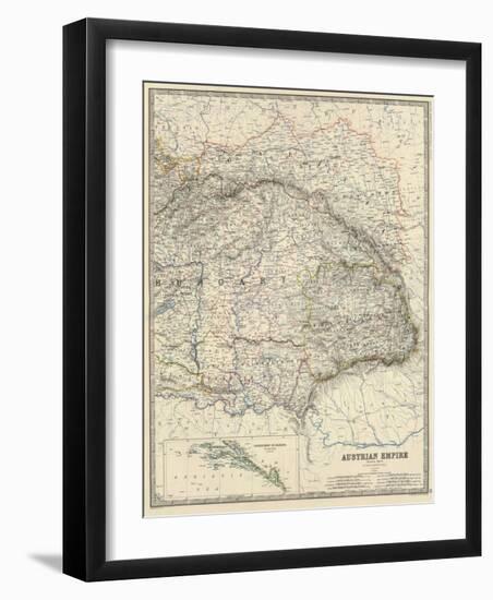 Austria East, c.1861-Alexander Keith Johnston-Framed Art Print