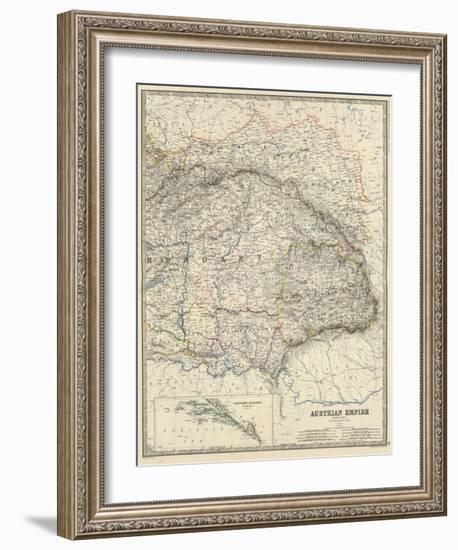 Austria East, c.1861-Alexander Keith Johnston-Framed Art Print