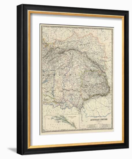 Austria East, c.1861-Alexander Keith Johnston-Framed Art Print