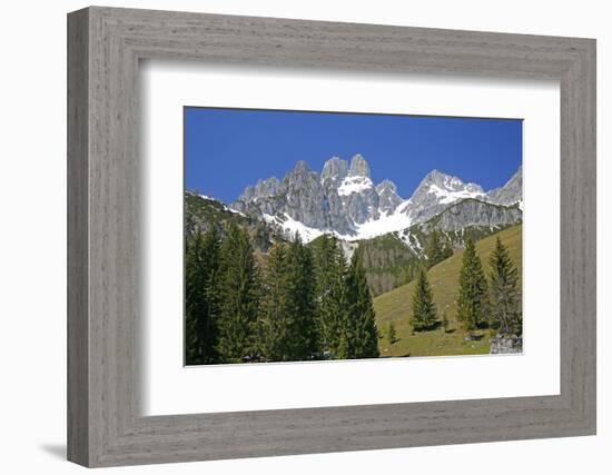 Austria, Filzmoos, Dachstein, BischofsmŸtze, Mountains-Alfons Rumberger-Framed Photographic Print