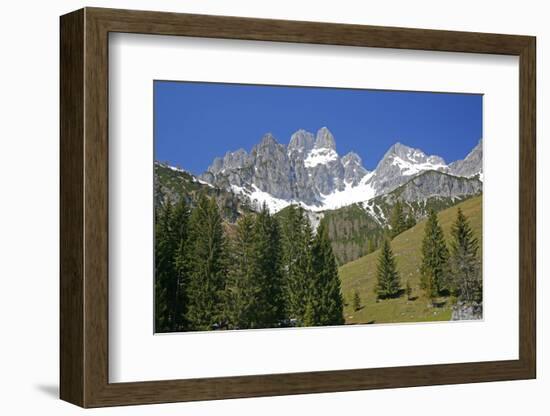 Austria, Filzmoos, Dachstein, BischofsmŸtze, Mountains-Alfons Rumberger-Framed Photographic Print
