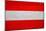 Austria Flag Design with Wood Patterning - Flags of the World Series-Philippe Hugonnard-Mounted Art Print