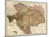 Austria-Hungary - Panoramic Map-Lantern Press-Mounted Art Print