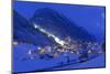 Austria, Ischgl, Local Overview, Winter, by Night,-Ludwig Mallaun-Mounted Photographic Print