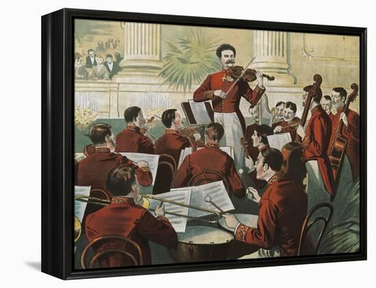 Austria, Johann Strauss-null-Framed Premier Image Canvas