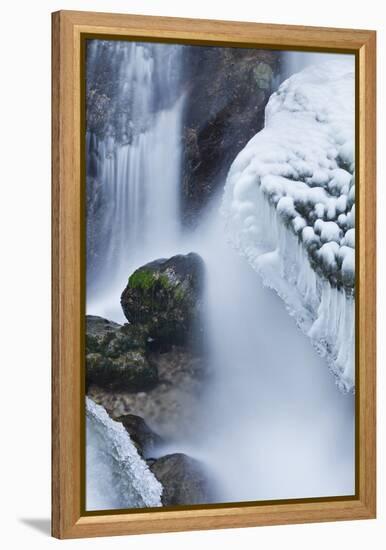 Austria, Lower Austria, MirafŠlle (Waterfall), Winter-Rainer Mirau-Framed Premier Image Canvas