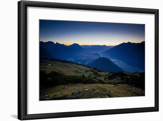 Austria, Obsteig, Morning Mood on the Simmeringalm-Ludwig Mallaun-Framed Photographic Print