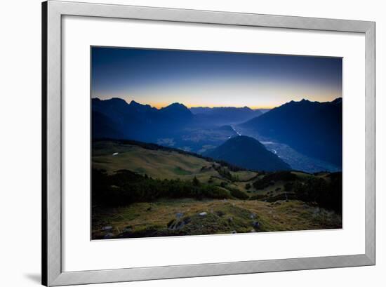 Austria, Obsteig, Morning Mood on the Simmeringalm-Ludwig Mallaun-Framed Photographic Print