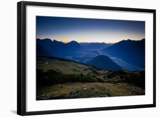 Austria, Obsteig, Morning Mood on the Simmeringalm-Ludwig Mallaun-Framed Photographic Print