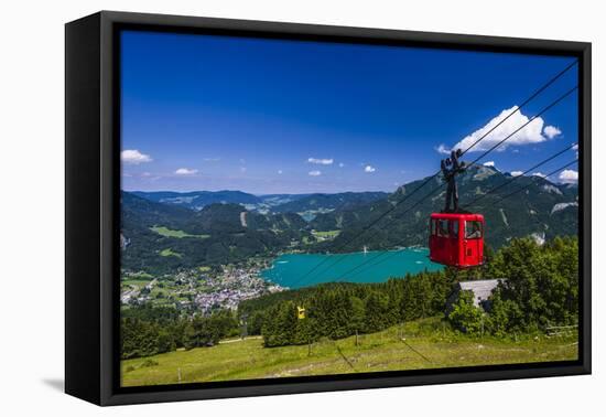 Austria, Salzburger Land (Ferderal State of Austria), Lake Wolfgangsee-Udo Siebig-Framed Premier Image Canvas