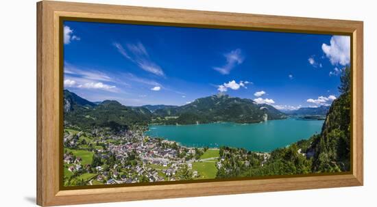 Austria, Salzburger Land (Ferderal State of Austria), Lake Wolfgangsee-Udo Siebig-Framed Premier Image Canvas