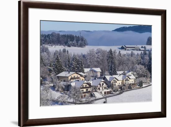 Austria, Salzburgerland, Hof bei Salzburg, winter landscape-Walter Bibikow-Framed Photographic Print