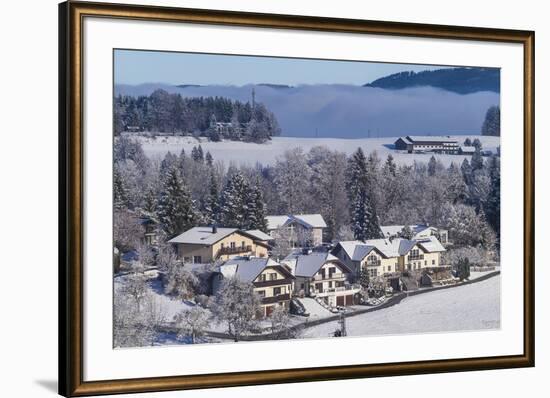 Austria, Salzburgerland, Hof bei Salzburg, winter landscape-Walter Bibikow-Framed Photographic Print