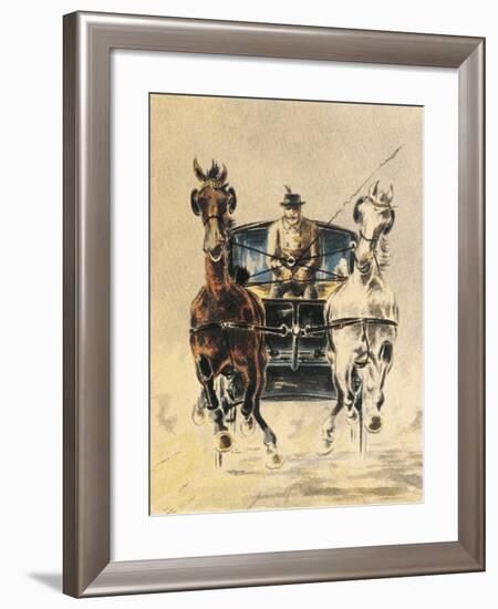 Austria, Stagecoach Travel-null-Framed Giclee Print