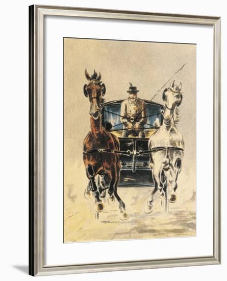 Austria, Stagecoach Travel-null-Framed Giclee Print