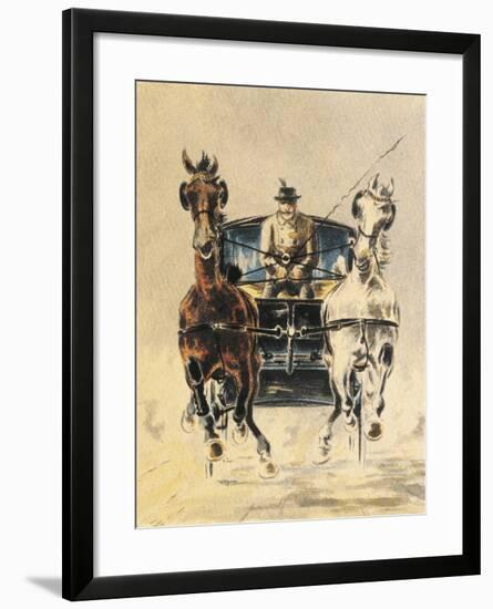 Austria, Stagecoach Travel-null-Framed Giclee Print