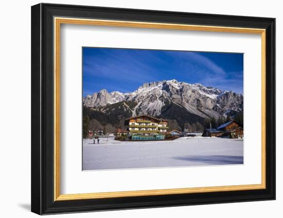 Austria, Styria, Ramsau am Dachstein, Dachstein Mountains-Walter Bibikow-Framed Photographic Print