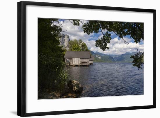 Austria, Styria, Salzkammergut (Resort), Grundlsee (Districtity), Boathouse-Gerhard Wild-Framed Photographic Print