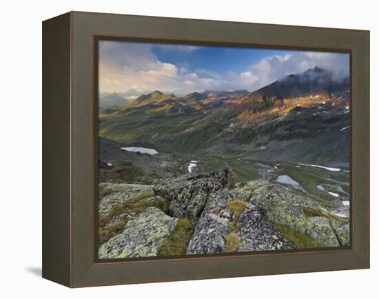 Austria, Tyrol, Bieltal (Valley), Madlenerspitze (Mountain)-Rainer Mirau-Framed Premier Image Canvas