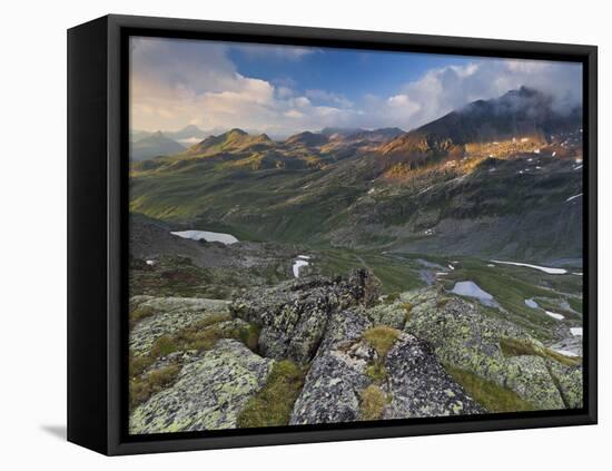 Austria, Tyrol, Bieltal (Valley), Madlenerspitze (Mountain)-Rainer Mirau-Framed Premier Image Canvas