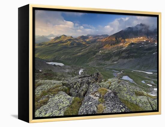 Austria, Tyrol, Bieltal (Valley), Madlenerspitze (Mountain)-Rainer Mirau-Framed Premier Image Canvas