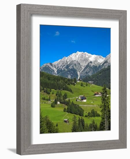 Austria, Tyrol, East Tyrol, Farmhouses-Gerhard Wild-Framed Photographic Print