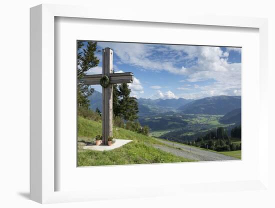 Austria, Tyrol, from the Astberg to Reith bei Kitzbuehel-Roland T. Frank-Framed Photographic Print