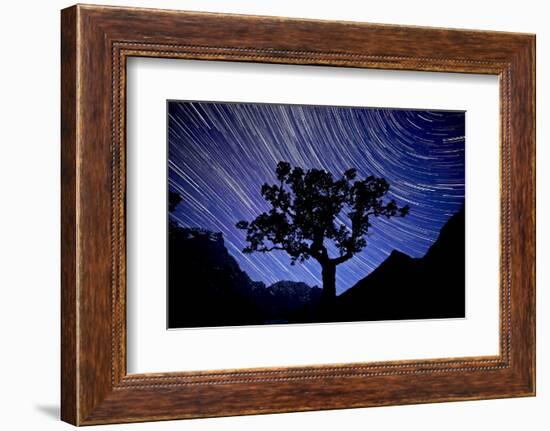 Austria, Tyrol, Narrow Valley, Starry Sky-Bernd Rommelt-Framed Photographic Print