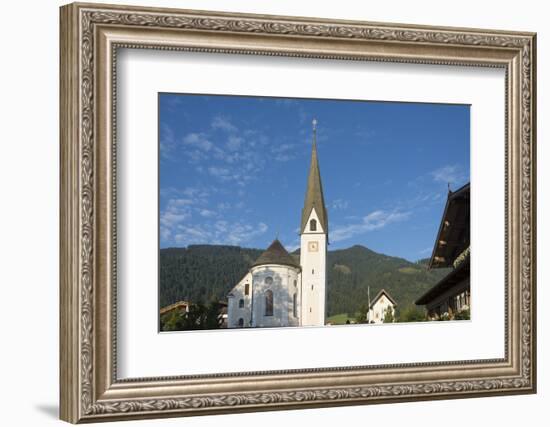 Austria, Tyrol, Reith bei Kitzbuehel, the Heilige Ägidius und Silvester Kirche-Roland T. Frank-Framed Photographic Print