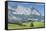 Austria, Tyrol, scenery Reith bei Kitzbuehel, in the background the Kaiser Mountains-Roland T. Frank-Framed Stretched Canvas