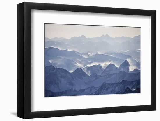 Austria, Tyrol, the Stubai Alps, Alpine Landscape, Aerial Shot-Ralf Gerard-Framed Photographic Print