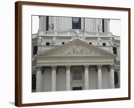 Austria, Vienna, Church of Saint Charles, Pediment-null-Framed Giclee Print