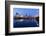 Austria, Vienna, Donau-City, Donau-City, City View, Evening-Mood, Danube, Panorama-Rainer Mirau-Framed Photographic Print