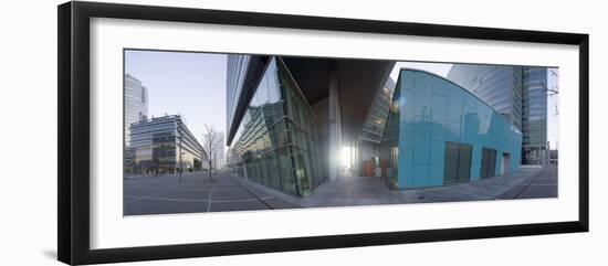 Austria, Vienna, Donau-City, Donau-City, High-Rise-Facade, Panorama-Rainer Mirau-Framed Photographic Print