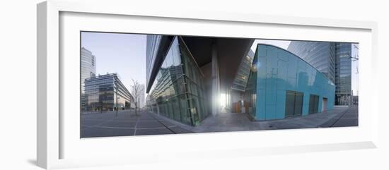 Austria, Vienna, Donau-City, Donau-City, High-Rise-Facade, Panorama-Rainer Mirau-Framed Photographic Print